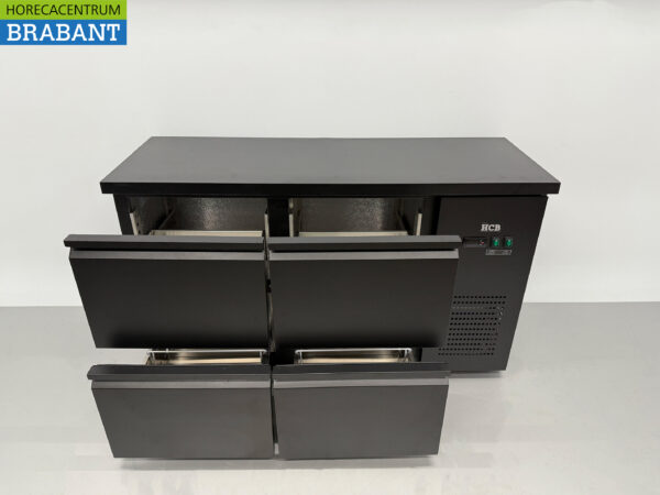 HCB Backbar Bar Cooler 4 Schubladen 280 Liter 146,5 cm 230V Horeca – Bild 4