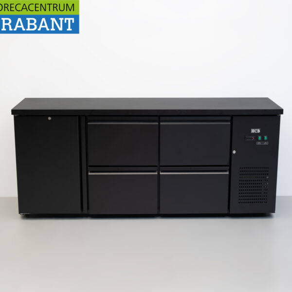 HCB Backbar Bar Cooler 1 Tür und 4 Schubladen 425 Liter 200,5 cm 230V Horeca