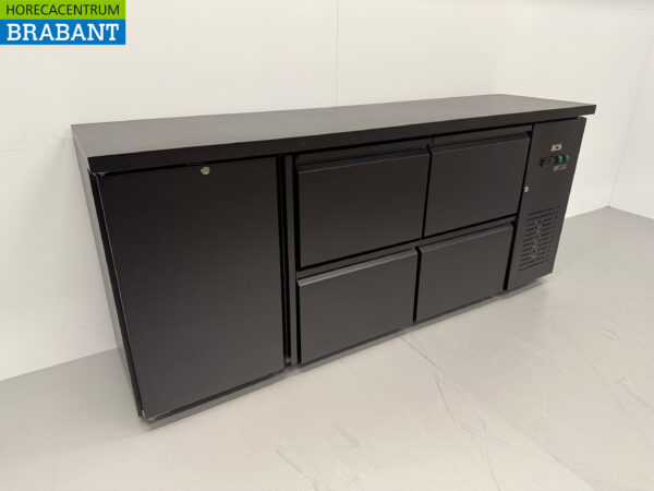 HCB Backbar Bar Cooler 1 Tür und 4 Schubladen 425 Liter 200,5 cm 230V Horeca – Bild 3