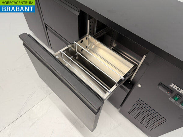 HCB Backbar Bar Cooler 1 Tür und 4 Schubladen 425 Liter 200,5 cm 230V Horeca – Bild 5