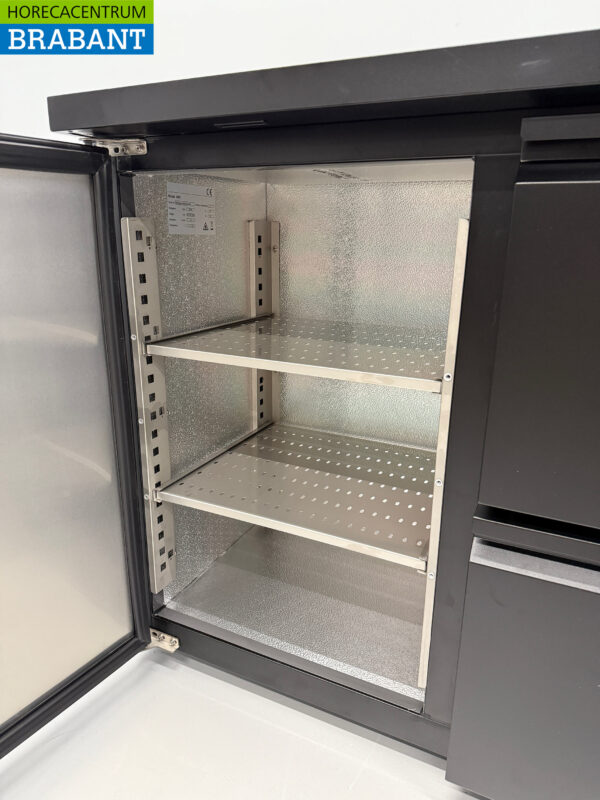 HCB Backbar Bar Cooler 1 Tür und 4 Schubladen 425 Liter 200,5 cm 230V Horeca – Bild 6
