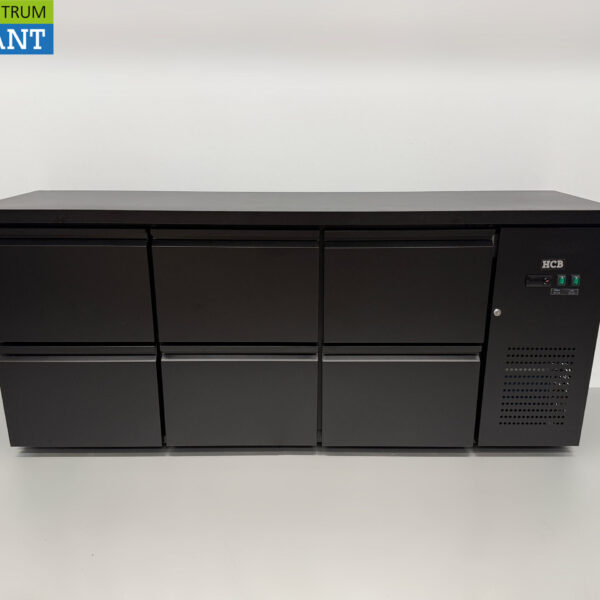 HCB Backbar Bar Cooler 6 Schubladen 425 Liter 200,5 cm 230V Horeca