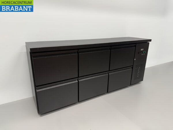 HCB Backbar Bar Cooler 6 Schubladen 425 Liter 200,5 cm 230V Horeca – Bild 3