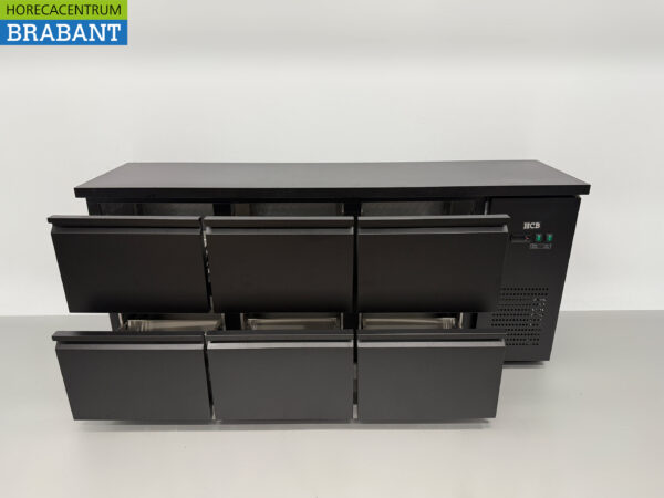 HCB Backbar Bar Cooler 6 Schubladen 425 Liter 200,5 cm 230V Horeca – Bild 4