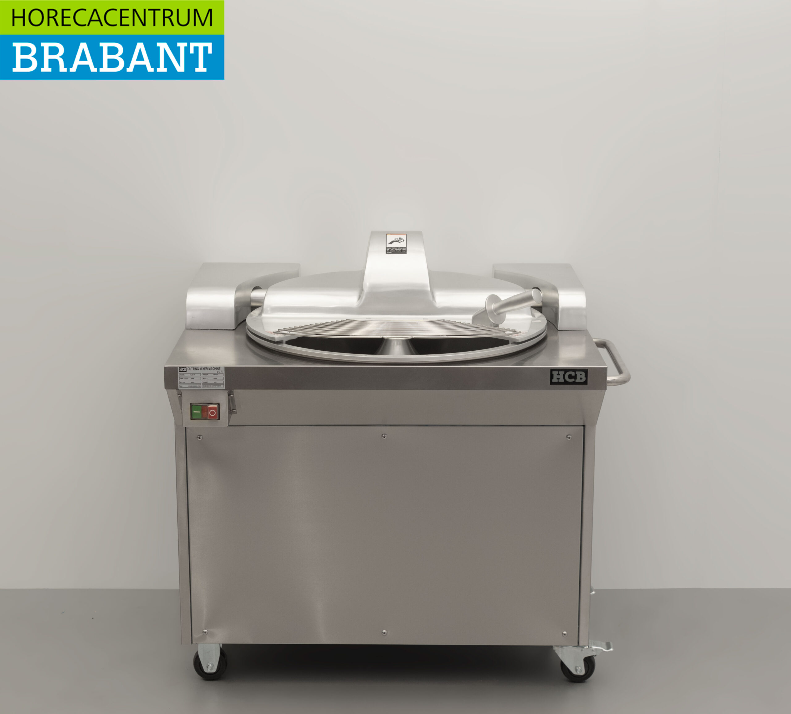 HCB Edelstahl Mobile Bowlcutter Kutter Fleischschneider Gemüseschneider 20 Liter 230V Horeca