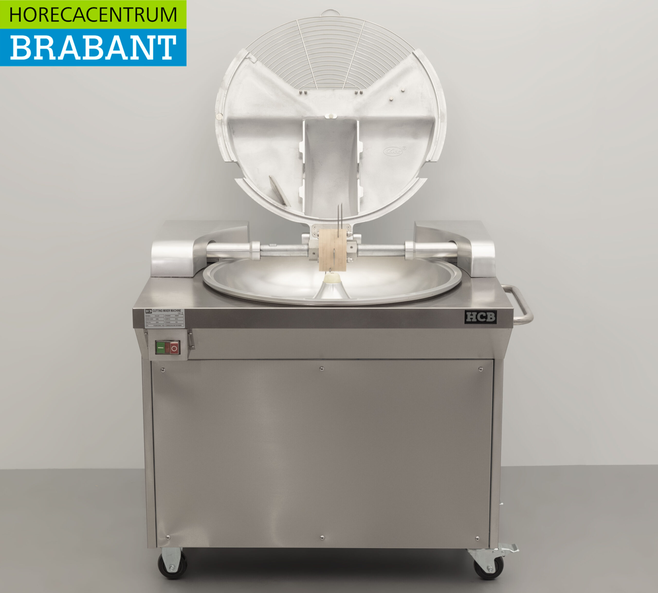 HCB Edelstahl Mobile Bowlcutter Kutter Fleischschneider Gemüseschneider 20 Liter 230V Horeca – Bild 4