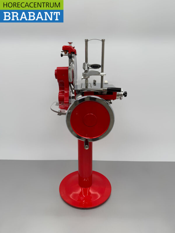 HCB Manuelle Schwungradschneidemaschine 300 mm - Inkl. Sockel - Rot Gastronomie Metzgerei – Bild 2