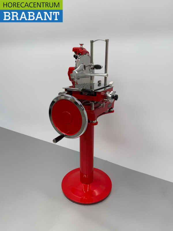HCB Manuelle Schwungradschneidemaschine 300 mm - Inkl. Sockel - Rot Gastronomie Metzgerei – Bild 3