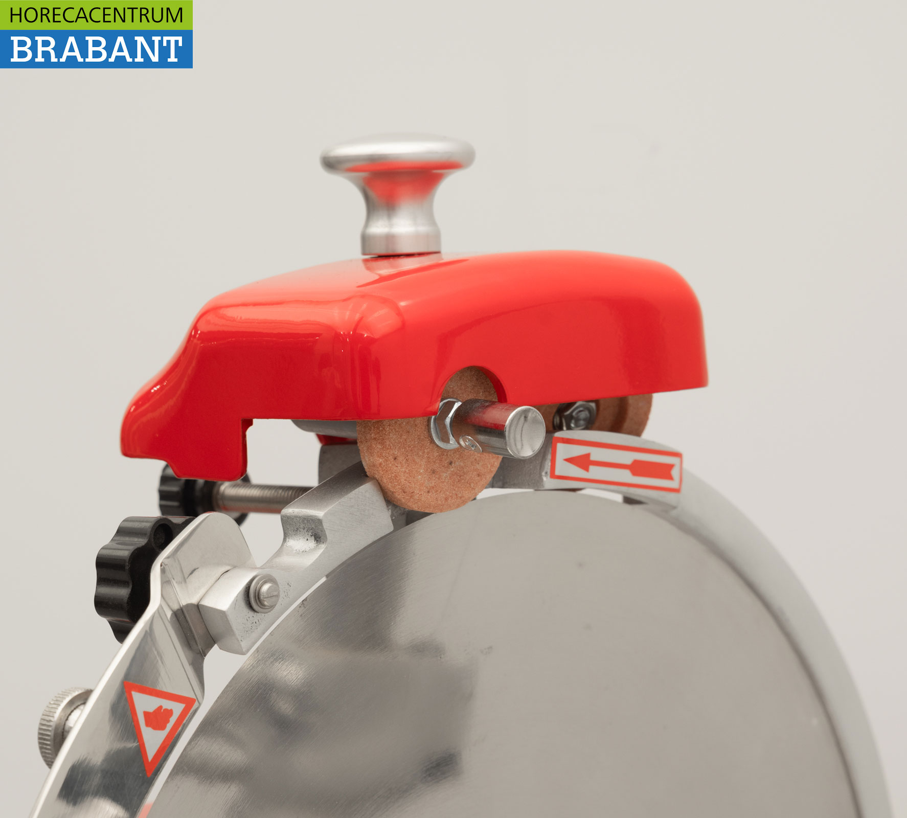 HCB Manuelle Schwungradschneidemaschine 300 mm - Inkl. Sockel - Rot Gastronomie Metzgerei – Bild 5