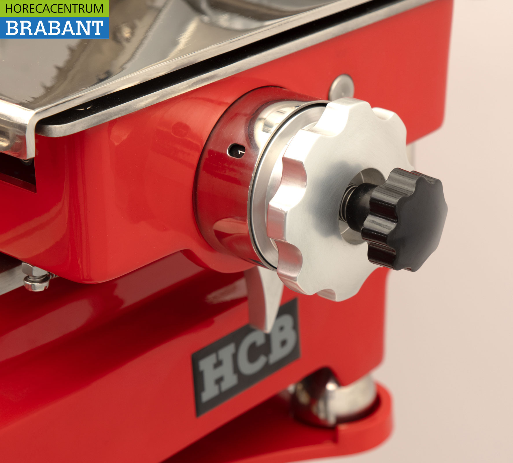 HCB Manuelle Schwungradschneidemaschine 300 mm - Inkl. Sockel - Rot Gastronomie Metzgerei – Bild 7