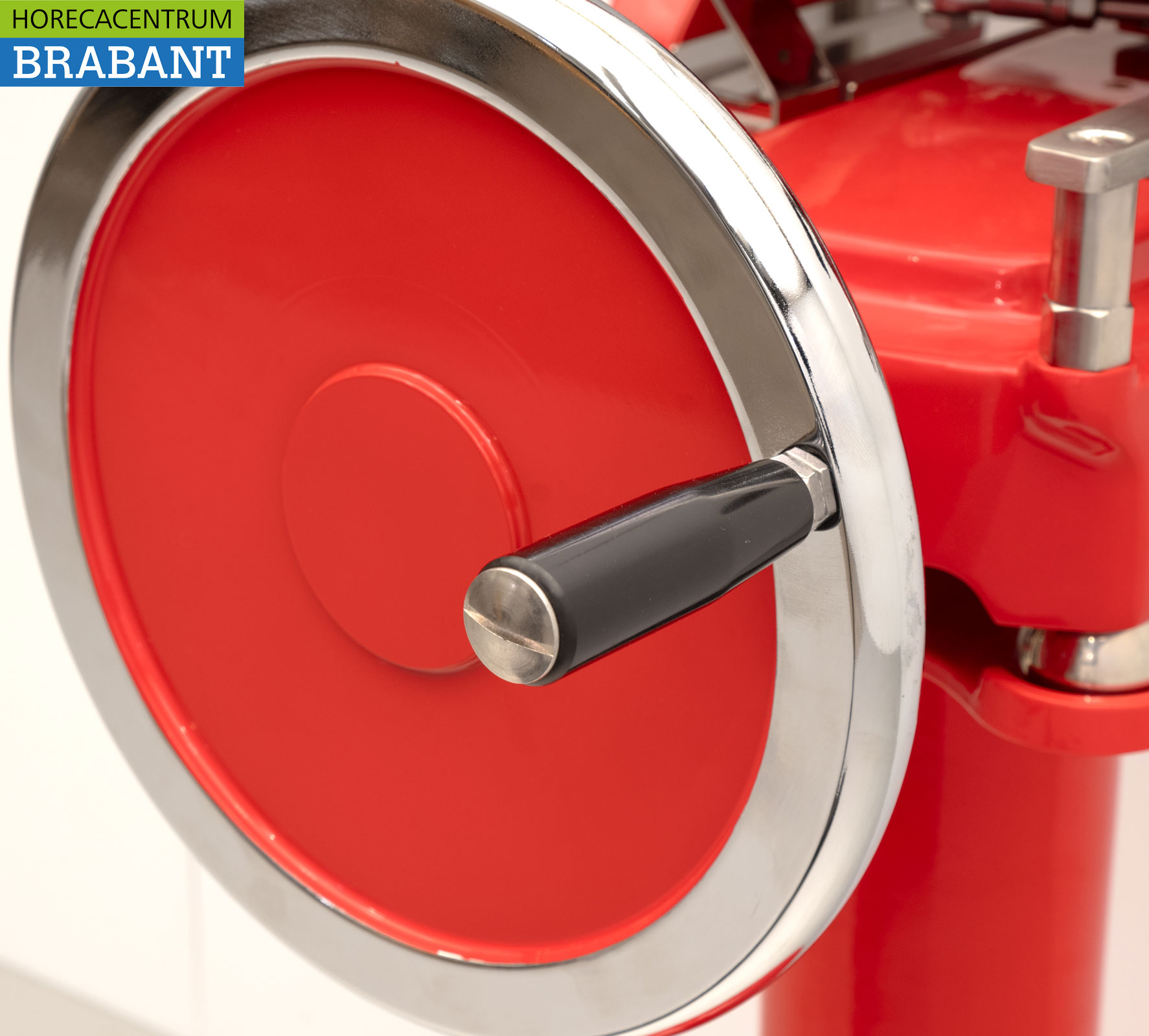 HCB Manuelle Schwungradschneidemaschine 300 mm - Inkl. Sockel - Rot Gastronomie Metzgerei – Bild 9