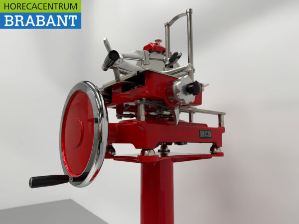 HCB Manuelle Schwungradschneidemaschine 300 mm - Inkl. Sockel - Rot Gastronomie Metzgerei – Bild 9