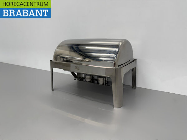 HCB Chafing Dish Rolltop aus Edelstahl - 9 Liter - 1/1 GN Catering – Bild 2