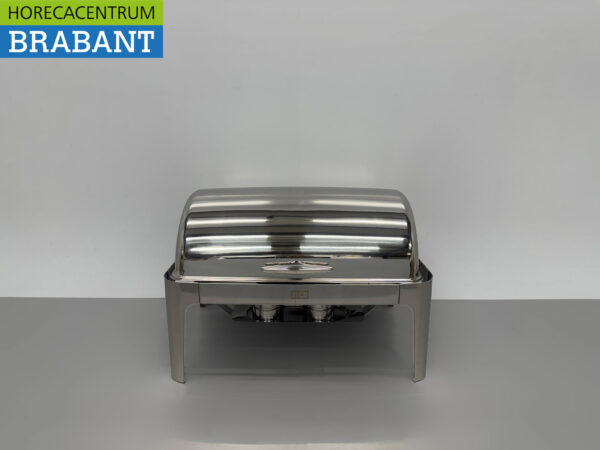 HCB Chafing Dish Rolltop aus Edelstahl - 9 Liter - 2 x 1/2 GN Horeca