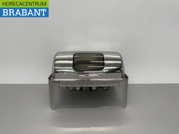 HCB Chafing Dish Rolltop aus Edelstahl - Schauglas - 9 Liter - 1/1 GN Catering