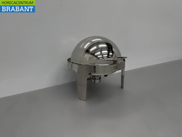HCB Runder Chafing Dish Rolltop aus Edelstahl - 6 Liter - Horeca – Bild 3