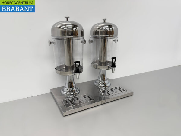 HCB Edelstahl-Saftdispenser - 2 x 8 Liter - Horeca – Bild 3