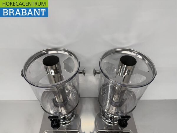 HCB Edelstahl-Saftdispenser - 2 x 8 Liter - Horeca – Bild 5
