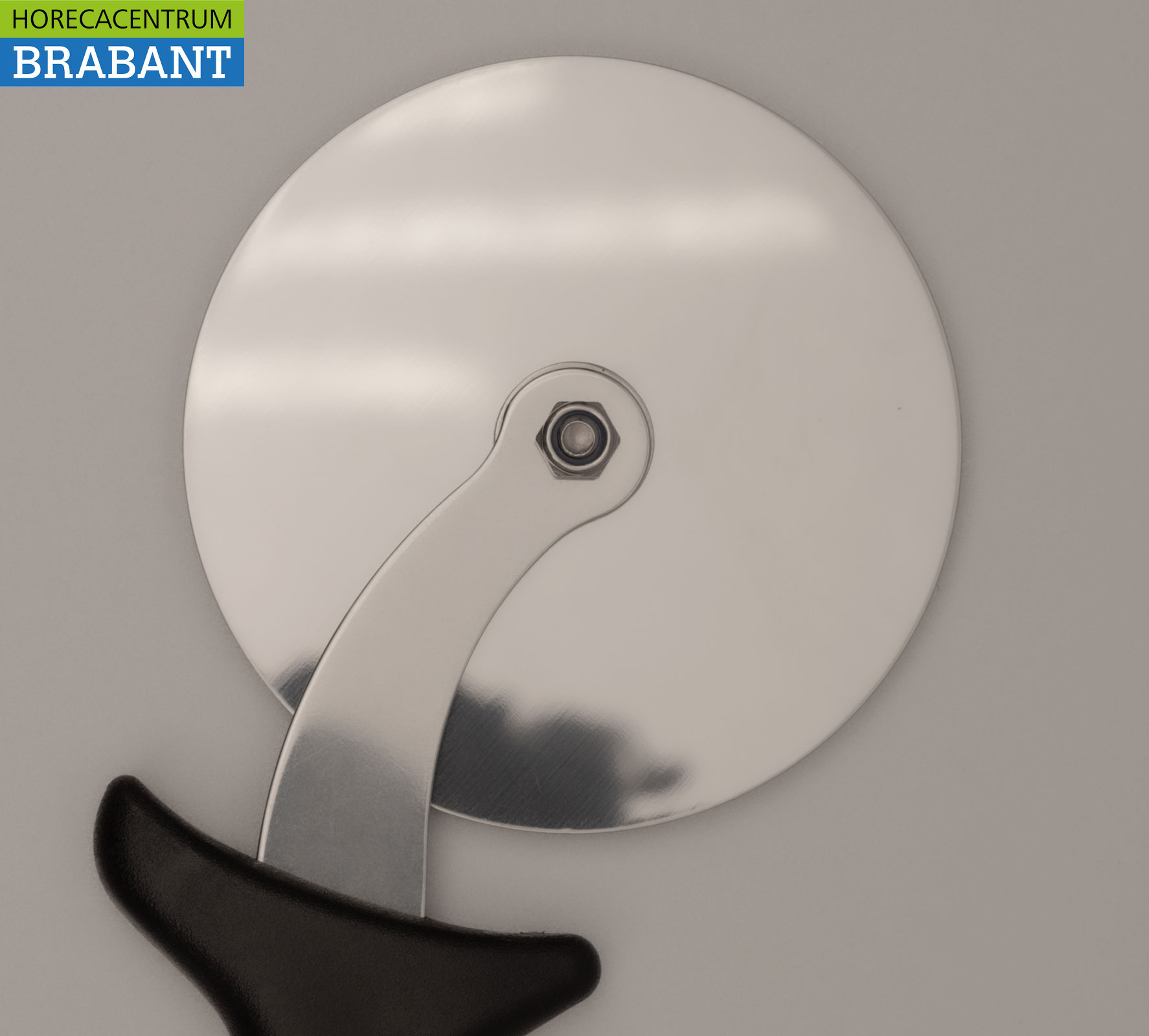 HCB Pizzaschneider aus Edelstahl Ø 10 cm, Länge 23 cm Horeca – Bild 3