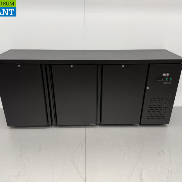 HCB Backbar Bar Cooler 3 Türen 425 Liter 200,5 cm 230V Horeca