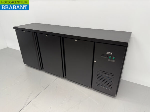 HCB Backbar Bar Cooler 3 Türen 425 Liter 200,5 cm 230V Horeca – Bild 2