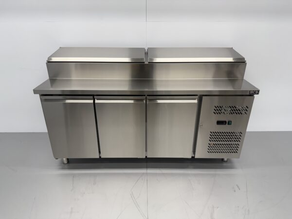 Edelstahl Saladette Saladiere Gekühlte Werkbank 179,5 cm 230V Horeca