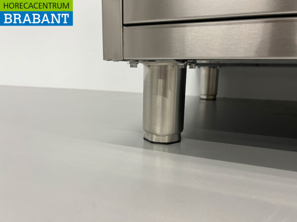 HCB Edelstahl Arbeitsschrank Schrank Arbeitstisch 2 Flügeltüren und 3 Schubladen und Abfallbehälter 180 cm Horeca – Bild 8
