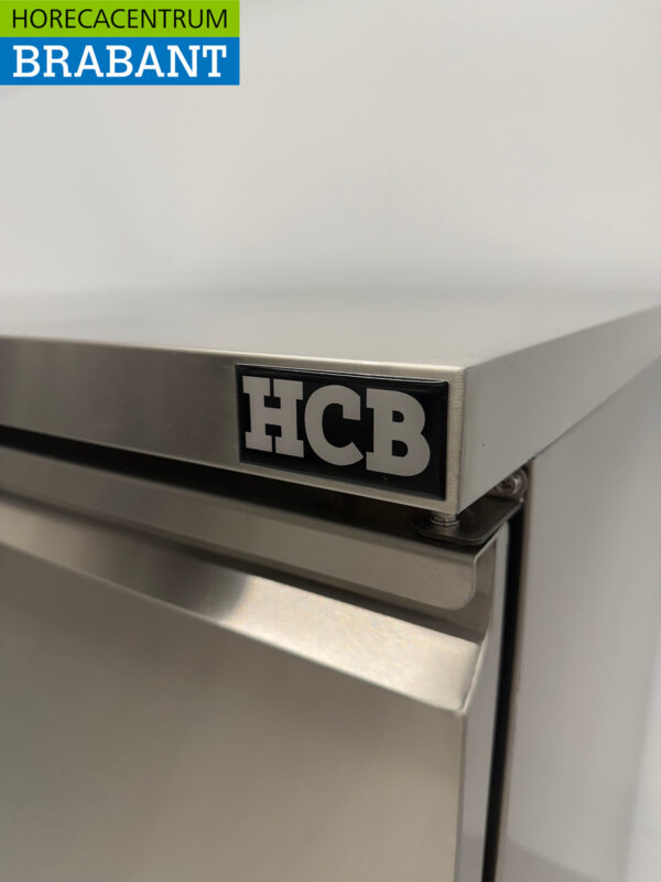 Gekühlte Werkbank aus Edelstahl 2 Türen 90 cm 230V Horeca – Bild 6
