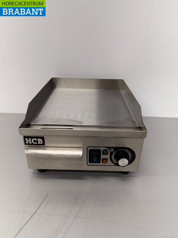 Edelstahl Grillplatte Glatt 36 cm 230V Horeca