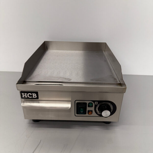 HCB Edelstahl Grillplatte Glatt 36 cm 230V Horeca