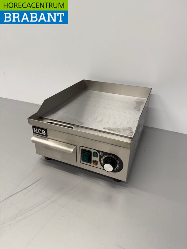 Edelstahl Grillplatte Glatt 36 cm 230V Horeca – Bild 2
