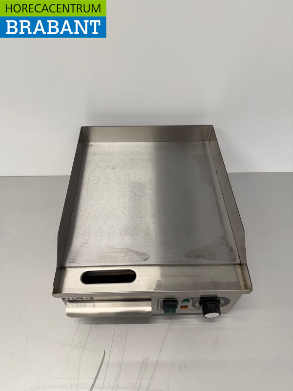 Edelstahl Grillplatte Glatt 36 cm 230V Horeca – Bild 4