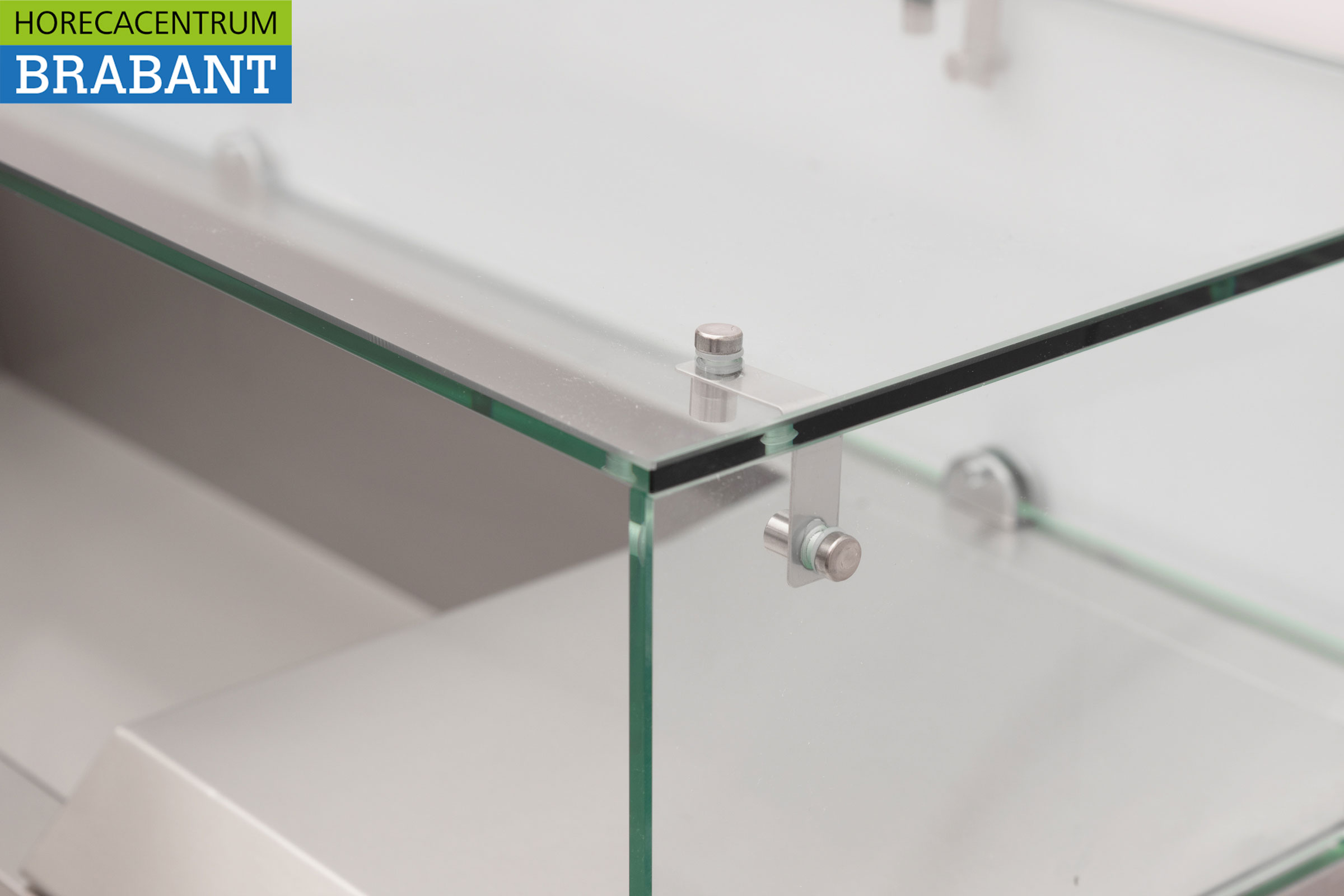 HCB RVS Aufsatzvitrine Aufsatz-Kühlvitrine saladière 2 x 1/3 und 1 x 1/2 GN 100 cm Horeca – Bild 4