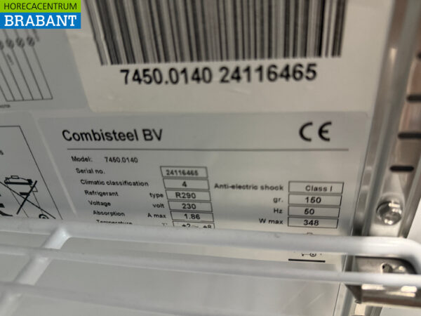 Combisteel Doppeltüriger Glastürkühlschrank auf Rädern 1079 Liter 230V Horeca – Bild 5