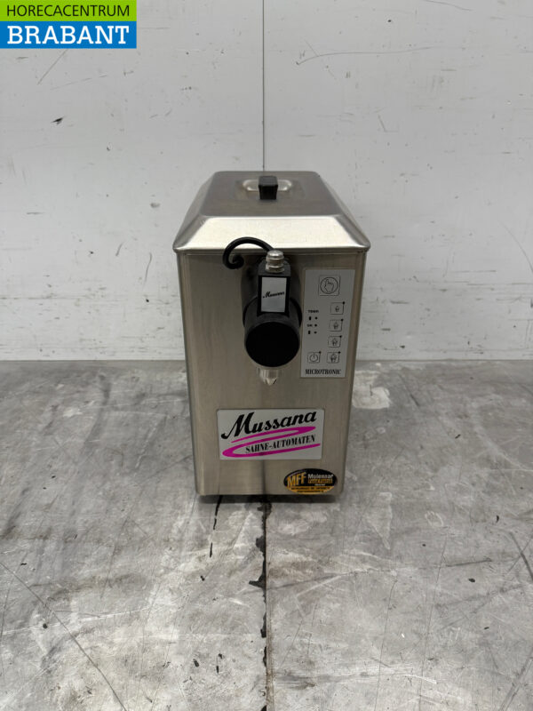 Edelstahl Mussana Pony 2 Liter Schlagsahne Maschine 230V Horeca