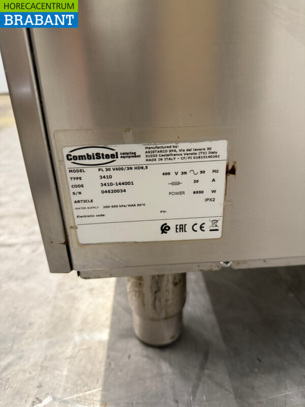Combisteel Durchschubspülmaschine aus Edelstahl 400V Horeca – Bild 6