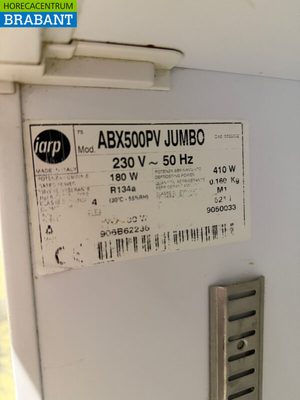 Edelstahl Jumbo-Kühlschrank 521 Liter 230V Horeca – Bild 5