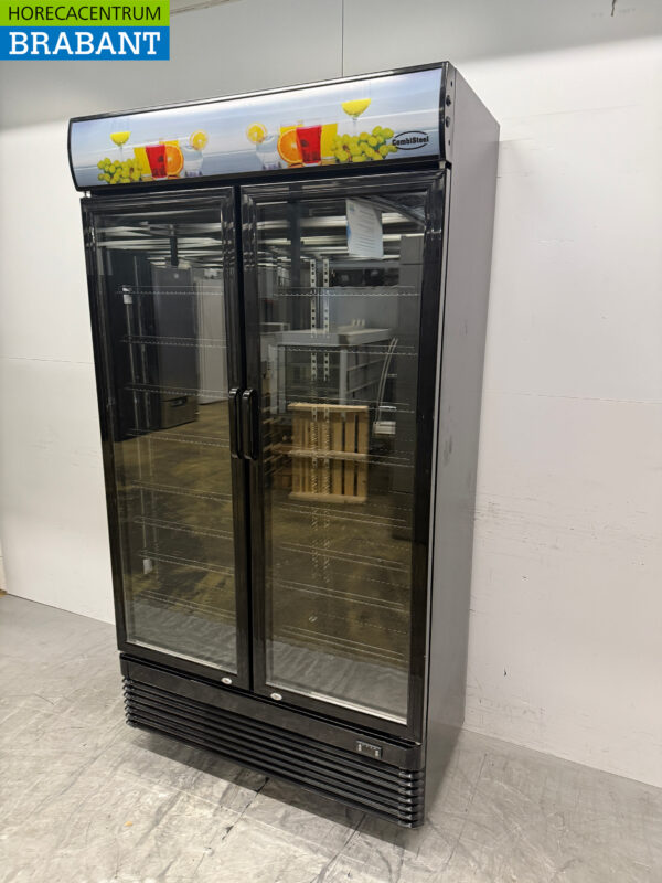 Combisteel Doppeltüriger Glastürkühlschrank auf Rädern 758 Liter 230V Horeca – Bild 3