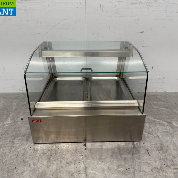 Edelstahl Unis Vitrine 2 x 1/1 GN 230V Horeca
