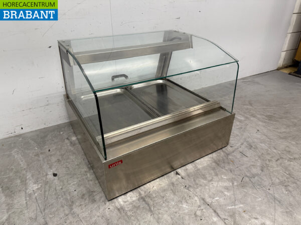Edelstahl Unis Vitrine 2 x 1/1 GN 230V Horeca – Bild 3