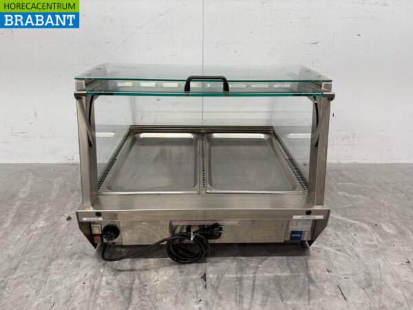 Edelstahl Unis Vitrine 2 x 1/1 GN 230V Horeca – Bild 5