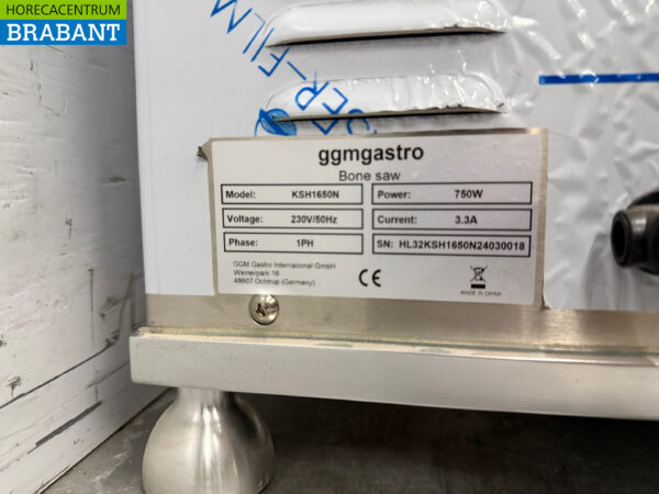 Edelstahl-Bandsäge Knochensäge 1650 mm 230V Metzgerei Horeca – Bild 6
