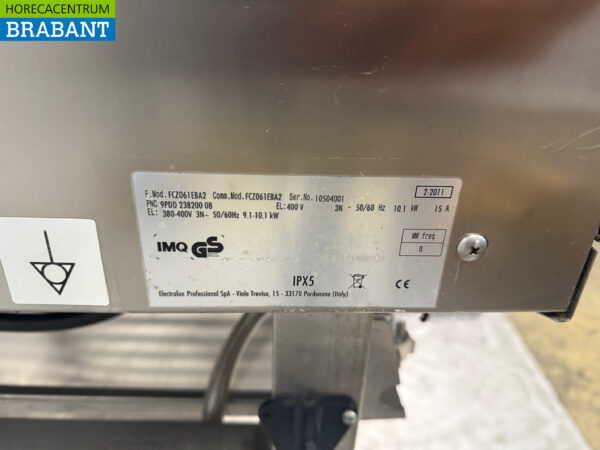 Zanussi Kombidämpfer aus Edelstahl mit Ständer 6 x 1/1 GN 400V Horeca – Bild 8