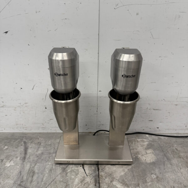 Edelstahl Bartscher Doppel-Milchshaker Milchshaker Milchshake-Mixer 2 x 800 ml 230V Horeca