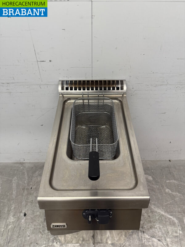Edelstahl Zanussi Friteuse 15 Liter Erdgas Catering – Bild 4