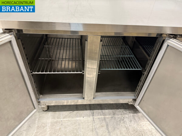 Ecofrost gekühlte Werkbank aus Edelstahl 4 Türen 223 cm 230V Horeca – Bild 4