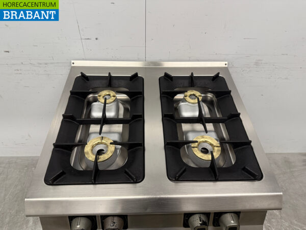 Olis 4-Flammen-Gasherd aus Edelstahl Erdgas Horeca – Bild 4