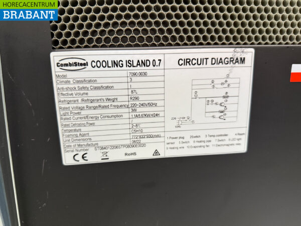Combisteel Mobile Shop Kühlvitrine 87 Liter 230V Horeca – Bild 5