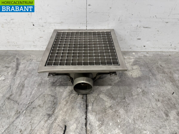 Combisteel Bodenablauf aus Edelstahl 30 x 30 x 14 cm Horeca