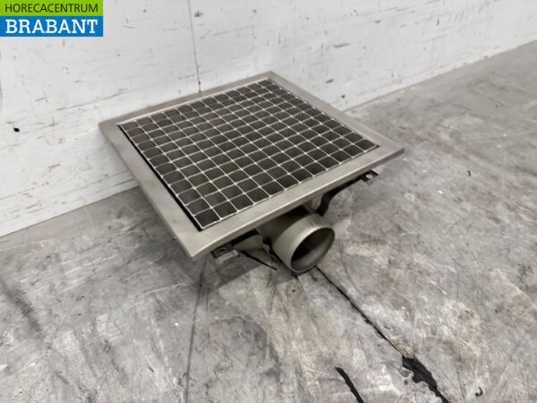 Combisteel Bodenablauf aus Edelstahl 30 x 30 x 14 cm Horeca – Bild 3